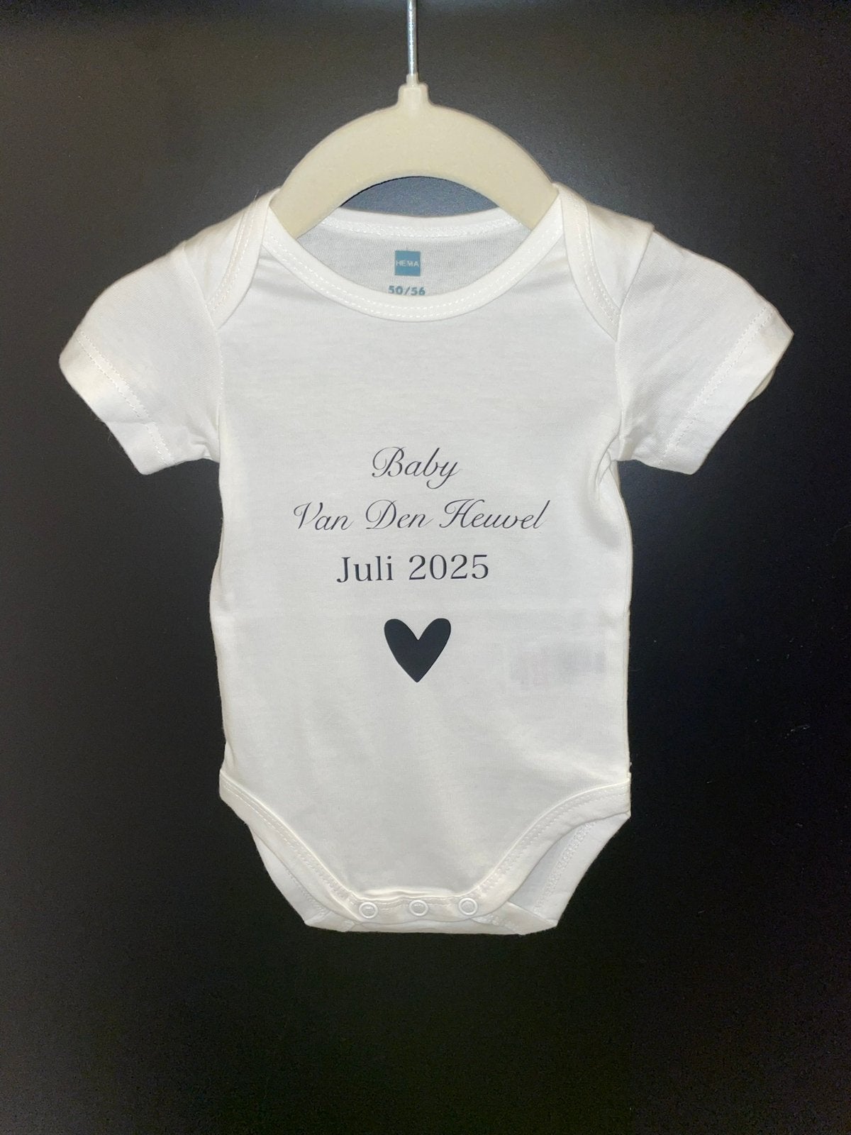 Zwangerschaps aankondiging romper | baby ‘achternaam’, Kinderen en Baby's, Verzenden, Nieuw, Jongetje of Meisje, Nacht- of Onderkleding