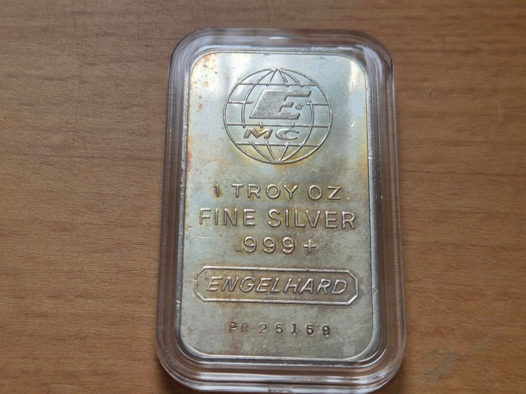 Engelhard 1981. Vintage 1 oz Silver Bar. Zilverbaar. Zilver., Ophalen of Verzenden, Zilver