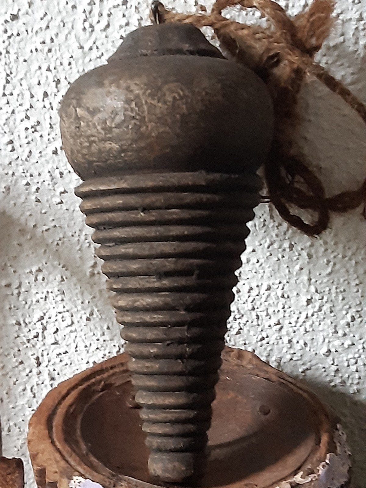 Landelijke houten ornamenthanger "klos,pegel""sober ,, Ophalen of Verzenden