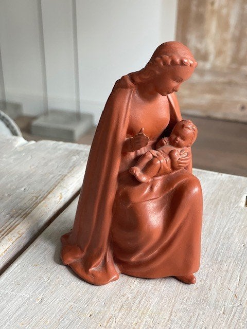 Vintage Goebel beeld. Maria met kind. Sacrart lijn., Verzamelen, Ophalen, Zo goed als nieuw, Beeld(je), Christendom | Katholiek