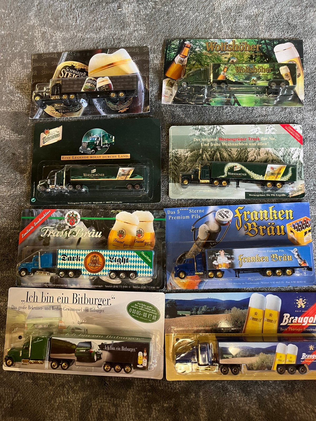 8 bier reclame trucks, Ophalen of Verzenden, Nieuw, Bus of Vrachtwagen, Overige merken