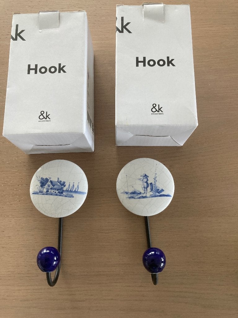2 wandhaken &K(klevering) nieuw in doosjes, Verzenden, Nieuw, Wandhaken, Minder dan 100 cm
