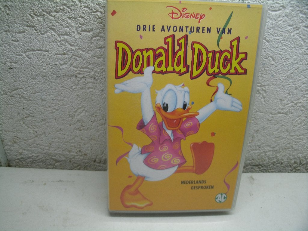 vhs 120a donald duck drie avonturen ned gespr, Cd's en Dvd's, VHS | Kinderen en Jeugd, Alle leeftijden, Ophalen of Verzenden, Gebruikt
