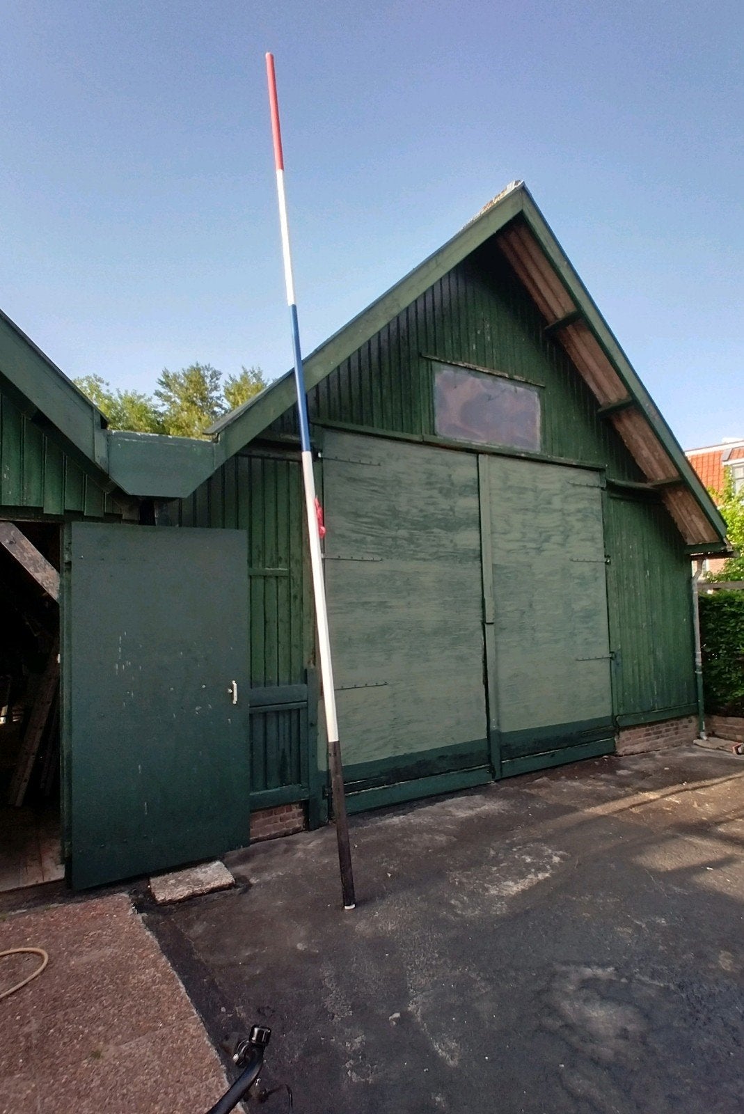 Vlaggenmast aluminium, 7 m, Diversen, Vlaggen en Wimpels, Ophalen, Gebruikt