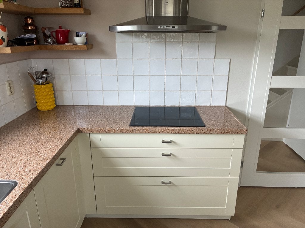 Keuken gebruikt vanille composiet, Ophalen, Gebruikt, Hoekkeuken, Crème