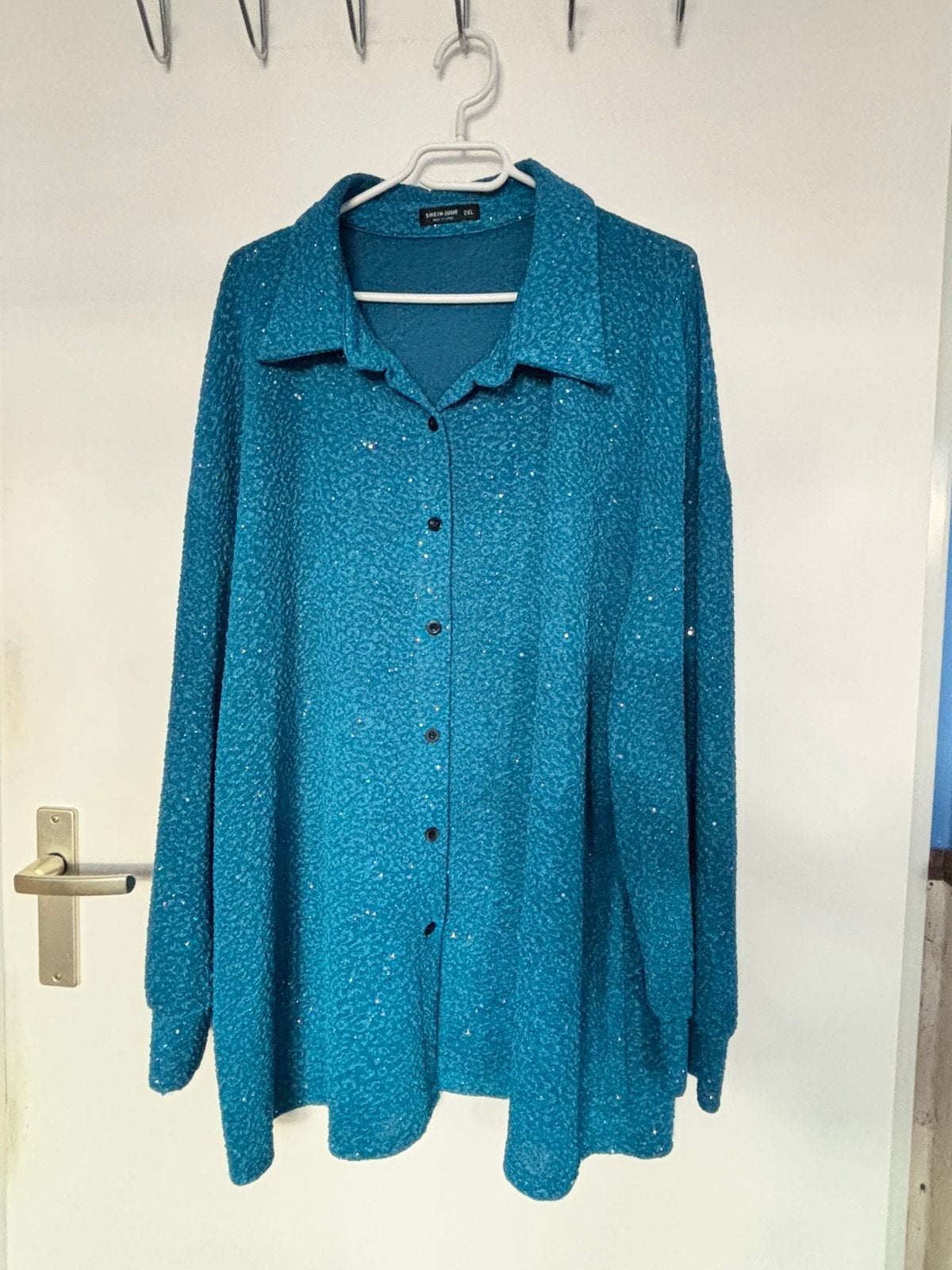 Glitter blouse Shein Curve 2XL, Ophalen of Verzenden, Zo goed als nieuw, Maat 46/48 (XL) of groter, Overige kleuren