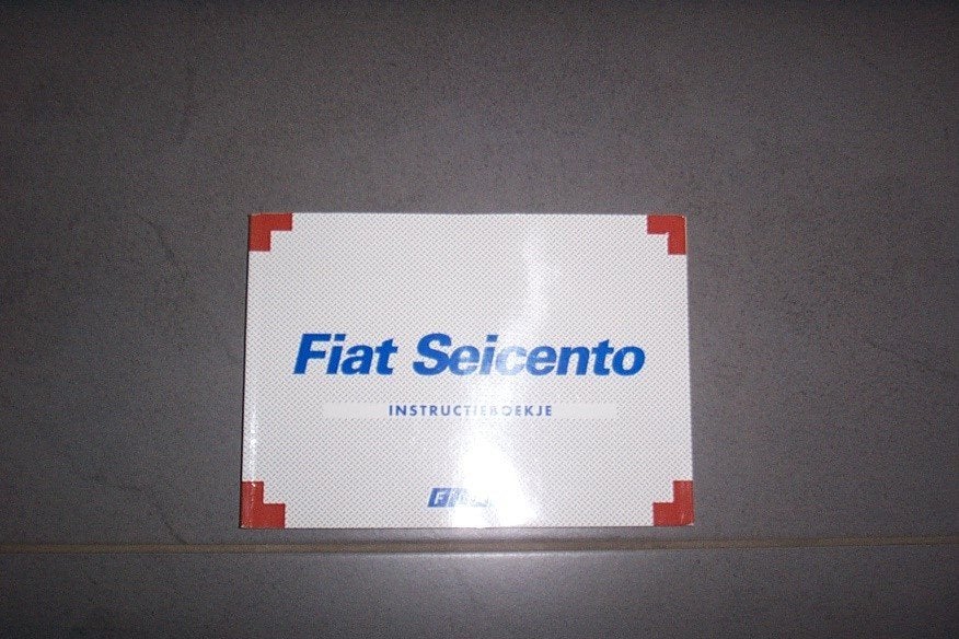 Gebruikershandleiding FIAT SEICENTO  type 187   1997/2005, Auto diversen, Handleidingen en Instructieboekjes, Ophalen of Verzenden
