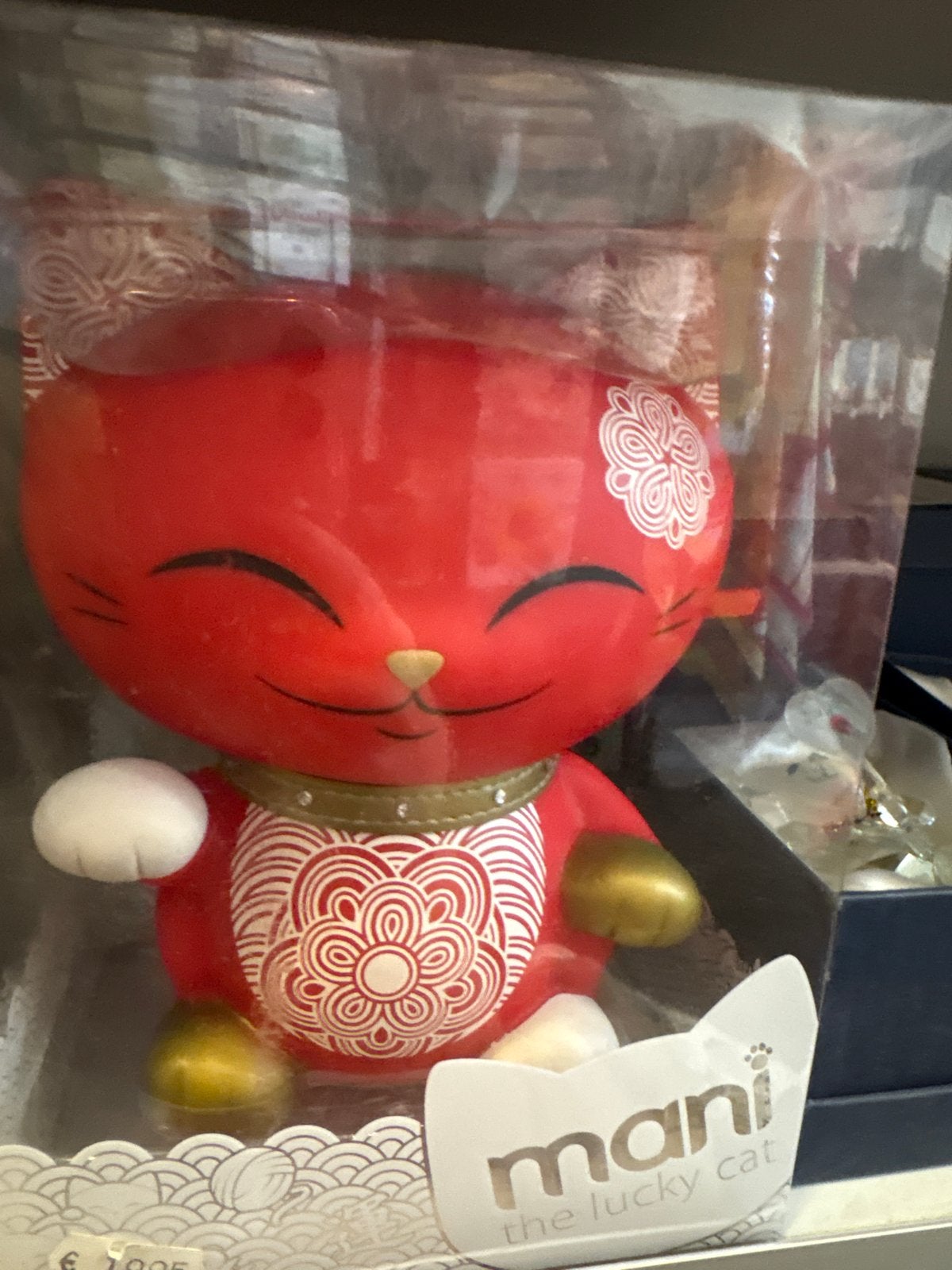 Mani the Lucky Cat Beeld - Geluksbrenger, Verzamelen, Ophalen of Verzenden, Nieuw, Dier