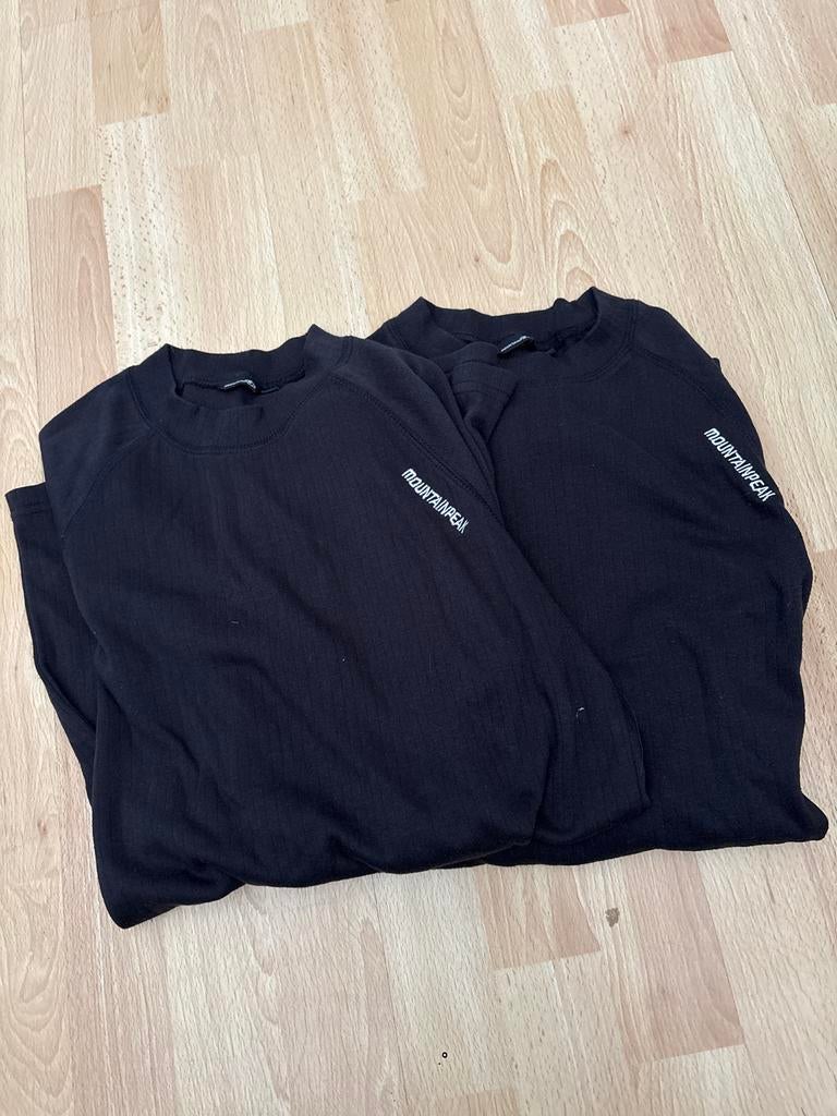 Mountainpeak Thermoshirt (2 stuks) - Zwart, Maat XL, Sport en Fitness, Skiën en Langlaufen, Ophalen of Verzenden, Zo goed als nieuw
