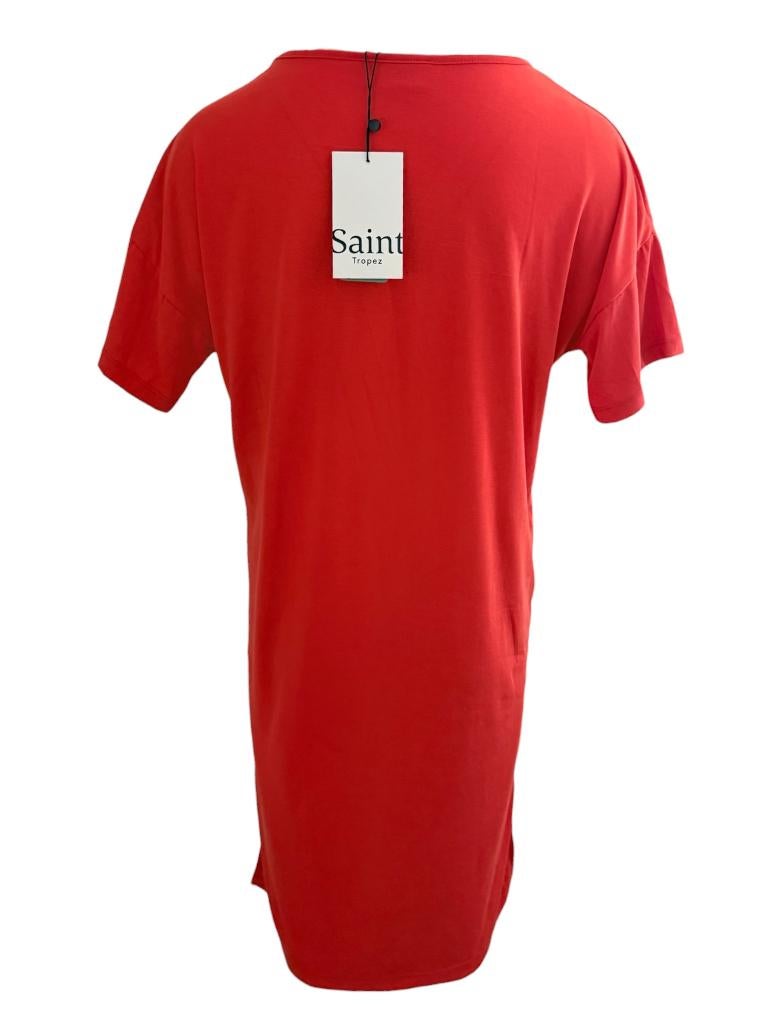 Saint Tropez jurk NIEUW S, Nieuw, Ophalen of Verzenden, Rood, Onder de knie