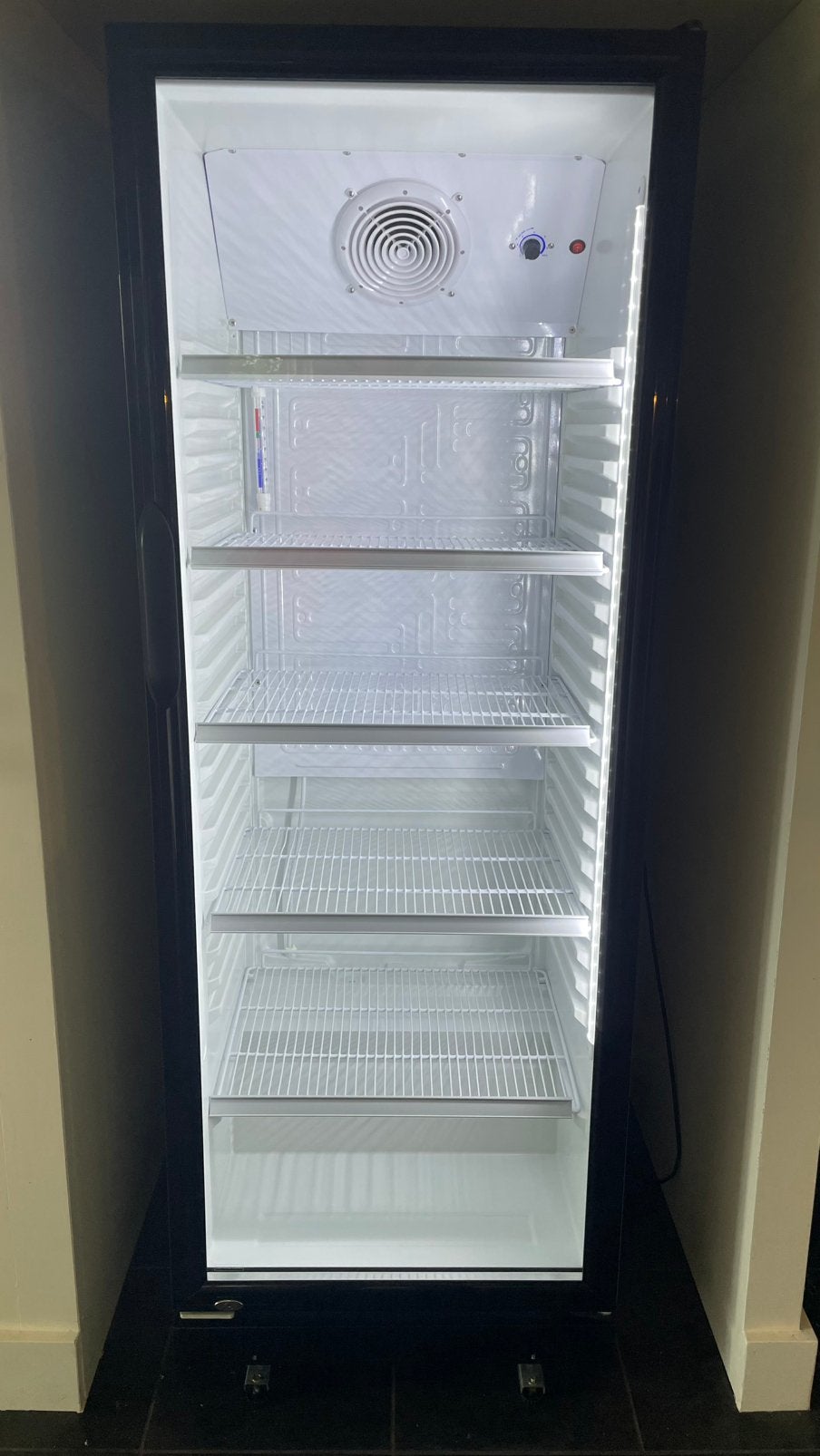 Saro flessenkoeling glasdeur, Ophalen, 200 liter of meer, 60 cm of meer, 160 cm of meer
