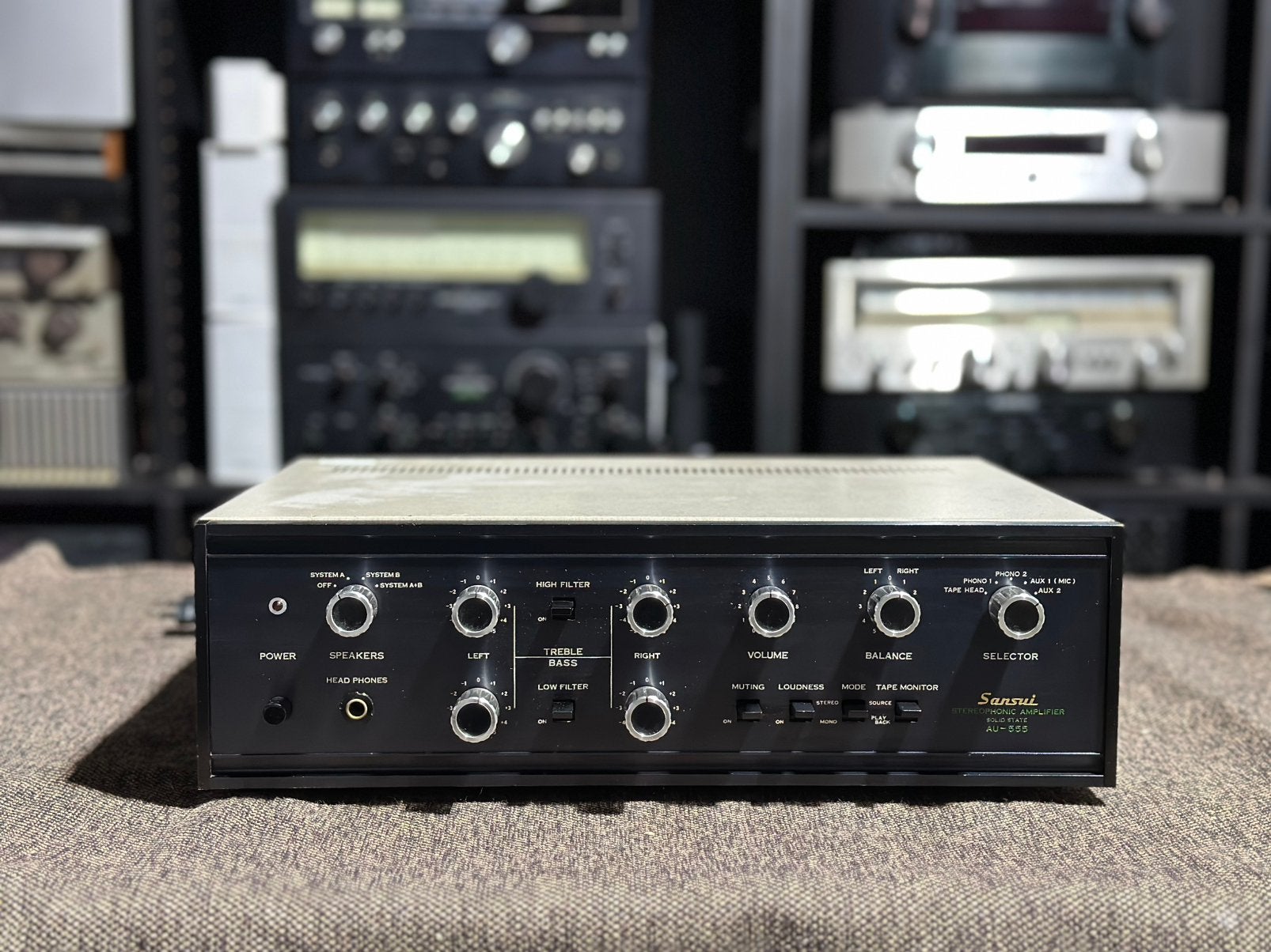Sansui AU-555 Solid State amplifier., Overige merken, Sansui, MP3-aansluiting, Ophalen of Verzenden