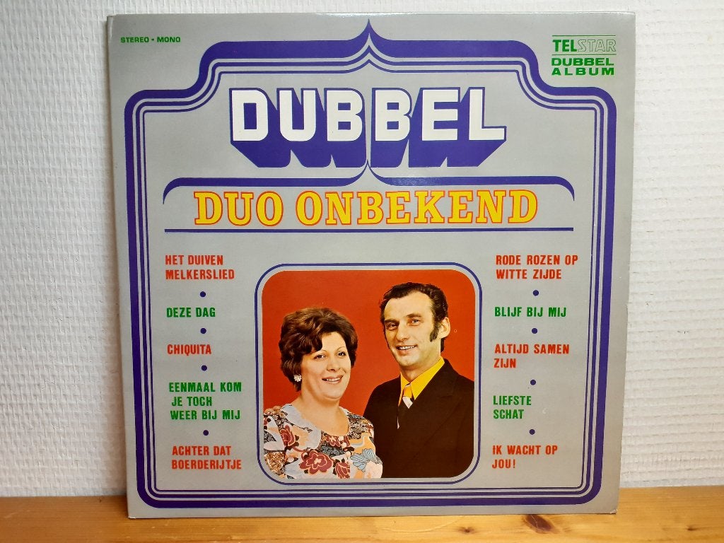 Duo onbekend - dubbel, Verzenden, Zo goed als nieuw, Levenslied of Smartlap, 12 inch