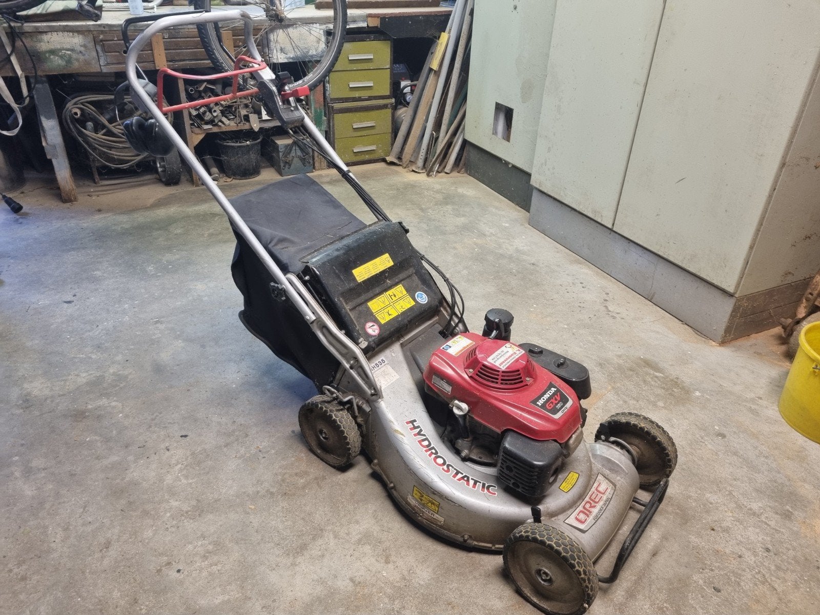 Honda OREC Hydrostatic Benzine Grasmaaier, Ophalen, Cirkelmaaier, Gebruikt, 40 t/m 49 cm