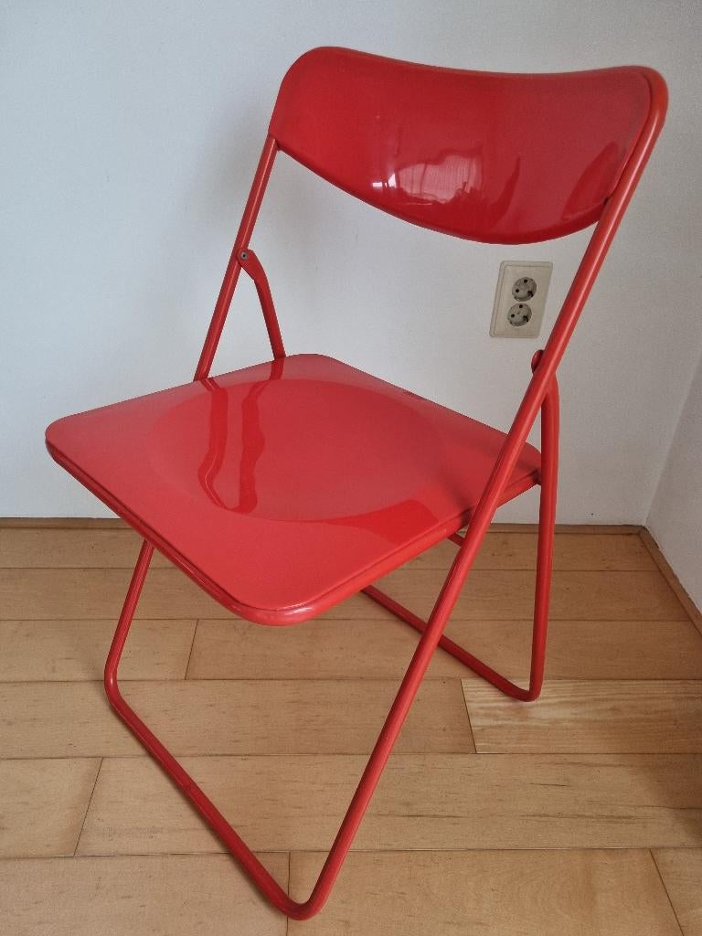 Ikea Ted klapstoeltje, Ophalen, Gebruikt, Metaal, Rood