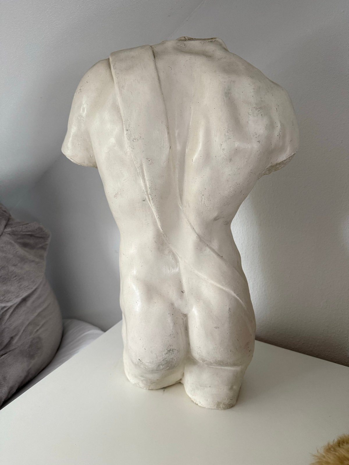 Klassieke torso sculptuur van een man, Ophalen, Gips, Buste, 20 - 50 cm
