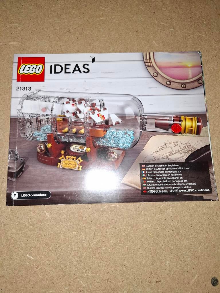 Lego Ship in a Bottle 21313, Ophalen of Verzenden, Zo goed als nieuw, Complete set, Lego