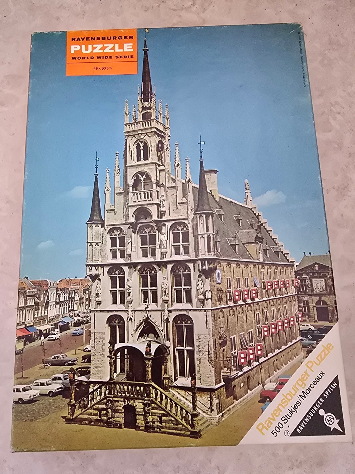 Ravensburger Legpuzzel Gouda Stadhuis 500 stukjes, Ophalen of Verzenden, 500 t/m 1500 stukjes, Gebruikt, Legpuzzel