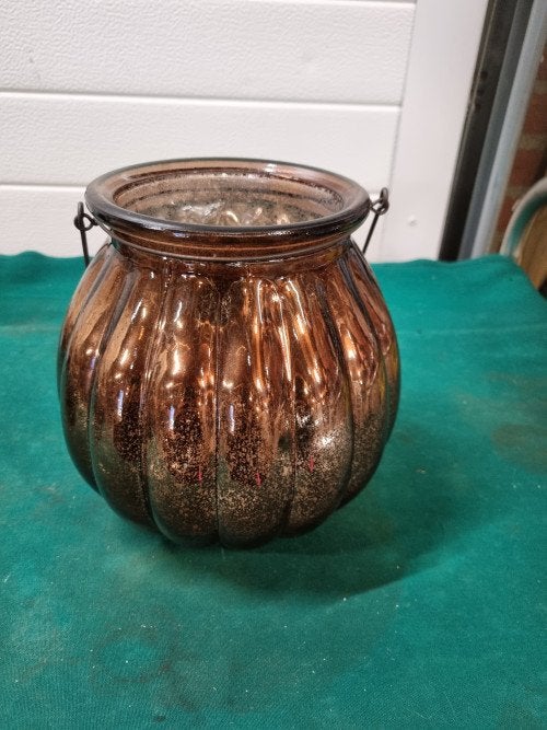 windlicht goud kleurig glas, Ophalen of Verzenden, 'T Olde Gre-j, Info@toldegrej.nl, Endepoelstraat 20f Didam
