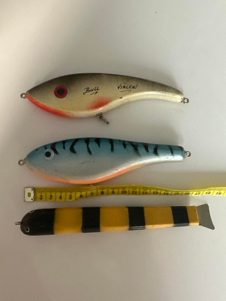 Set van 3 jerkbaits: Vincent Bull, Suick en onbekend, Ophalen of Verzenden, Zo goed als nieuw, Kunstaas
