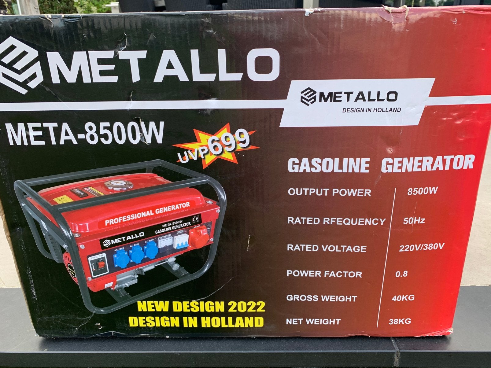 Metallo generator/aggregaat., Ophalen, Nieuw