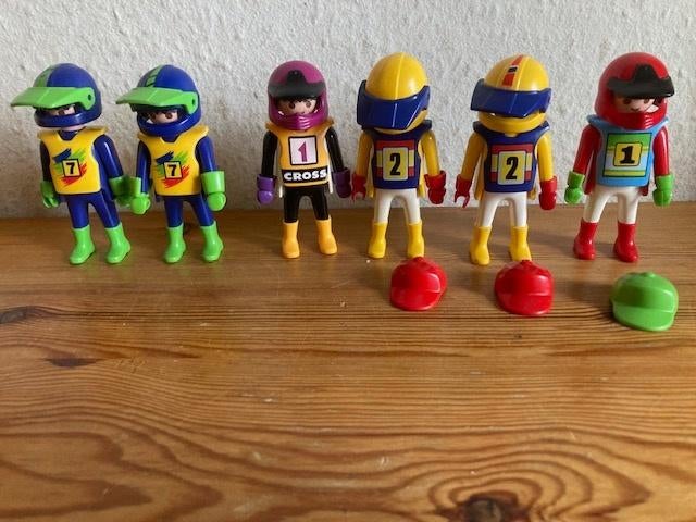Playmobil vintage motor coureurs formule 1 jaren 90 oud, Ophalen of Verzenden, Gebruikt, Complete set