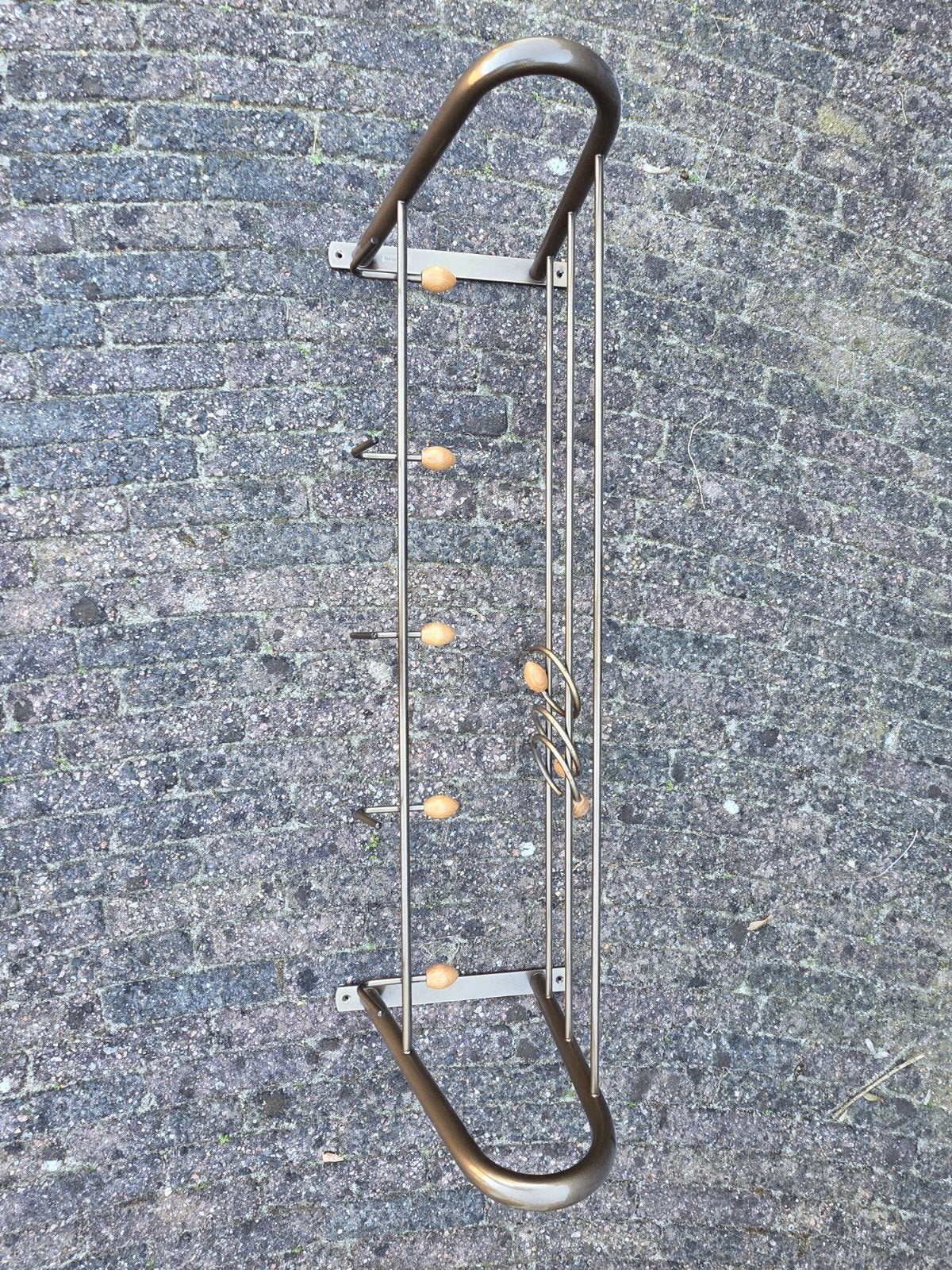 Vintage Design wandkapstok Bony Design metaal en hout, Gebruikt, 100 tot 150 cm, Metaal, Ophalen