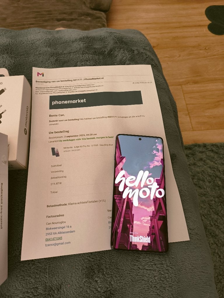 Motorola Edge 60 Pro 512 GB. Nieuw! + Bon, Ophalen of Verzenden, Nieuw, 6 megapixel of meer, Overige modellen