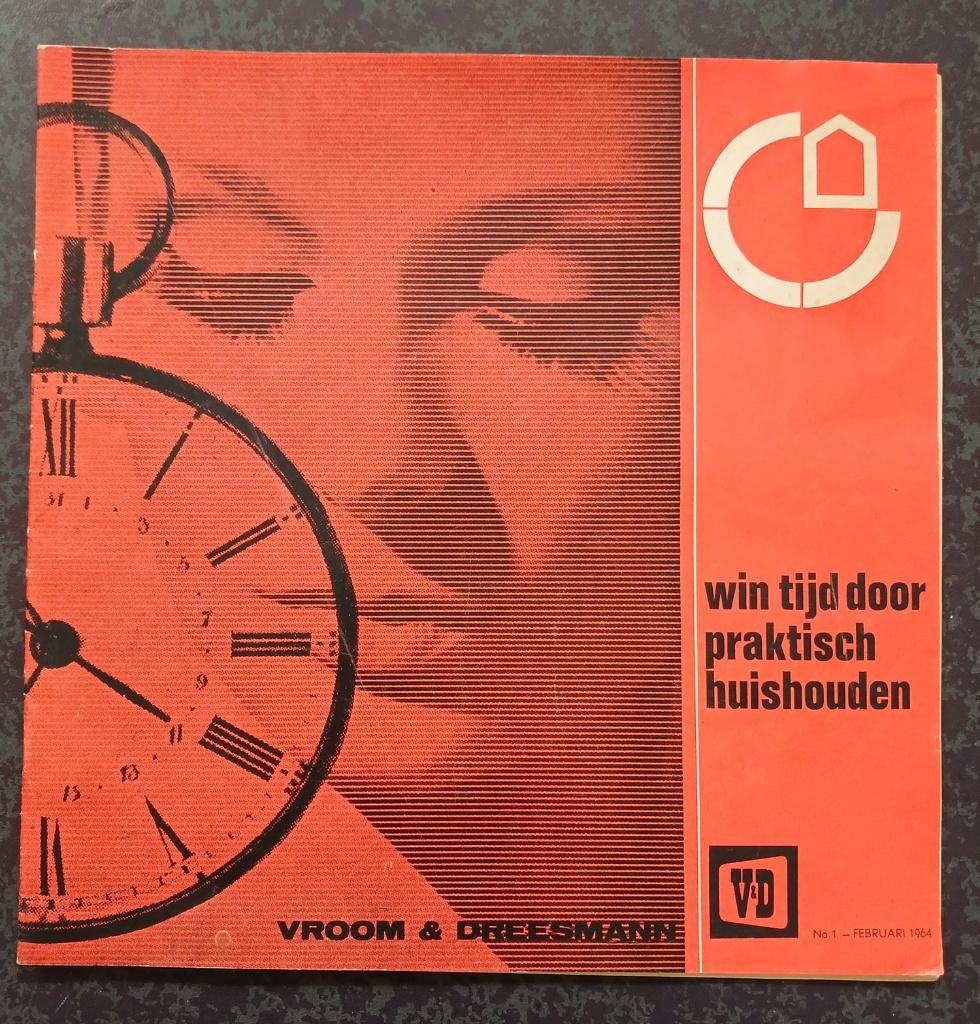 V&D Vendorama folder  1964 huishoud editie, Verzenden, Gelezen, Folder