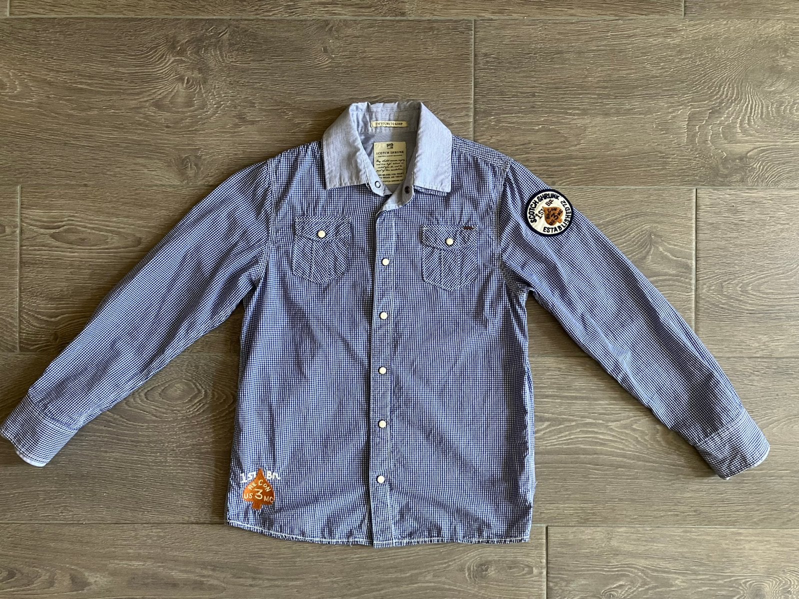 Scotch shrunk overhemd 12,   152, Ophalen of Verzenden, Gebruikt, Jongen, Overhemd of Blouse