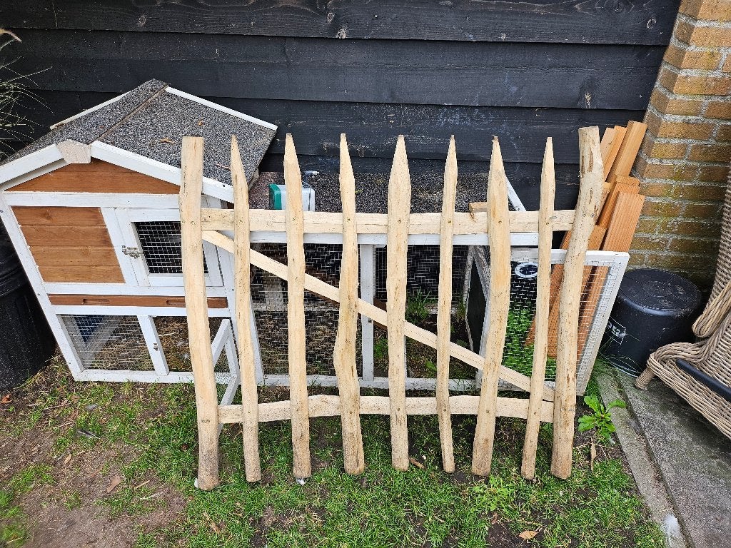 Schapenhek en poort, Ophalen, Zo goed als nieuw, Hout, Tuinhek