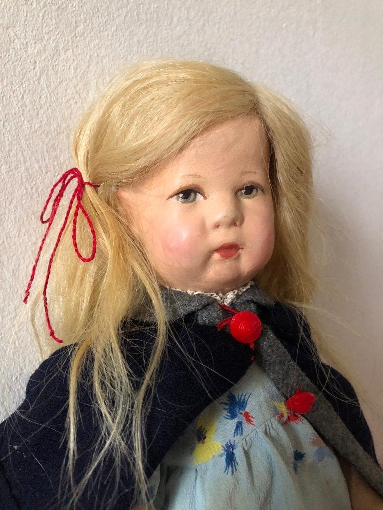Antieke kleine Kathe Kruse H1 pop, Verzenden, Gebruikt, Pop