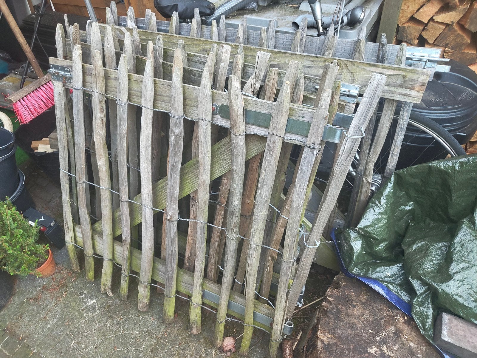 Schapenhek poorten, Ophalen, Hout, Tuinhek