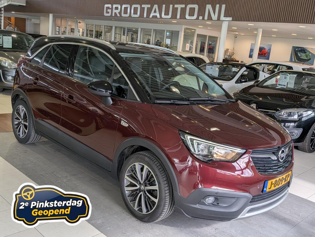 Opel Crossland X 1.2 Turbo Innovation Automaat Airco, Cruise, 840 kg, Gebruikt, Euro 6, Leder en Stof