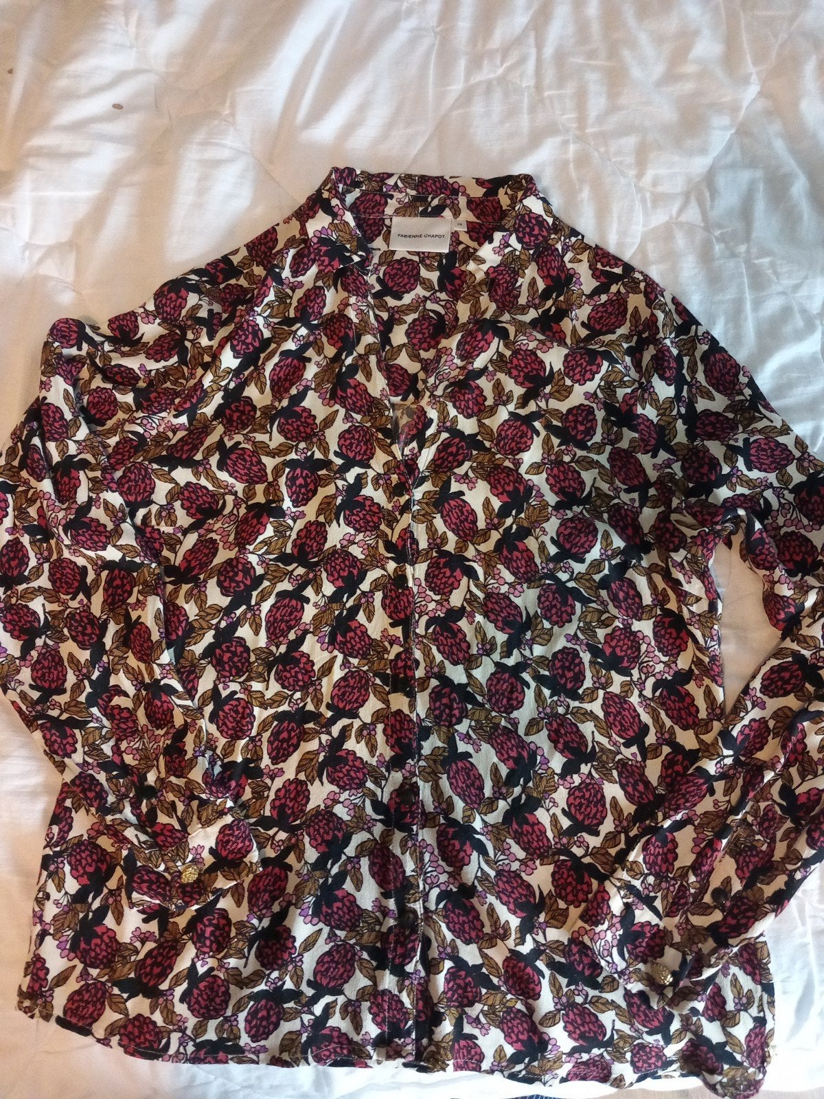 Fabienne Chapot blouse met bloemenprint, maat 38, Maat 38/40 (M), Meerkleurig, Ophalen of Verzenden, Fabienne Chapot