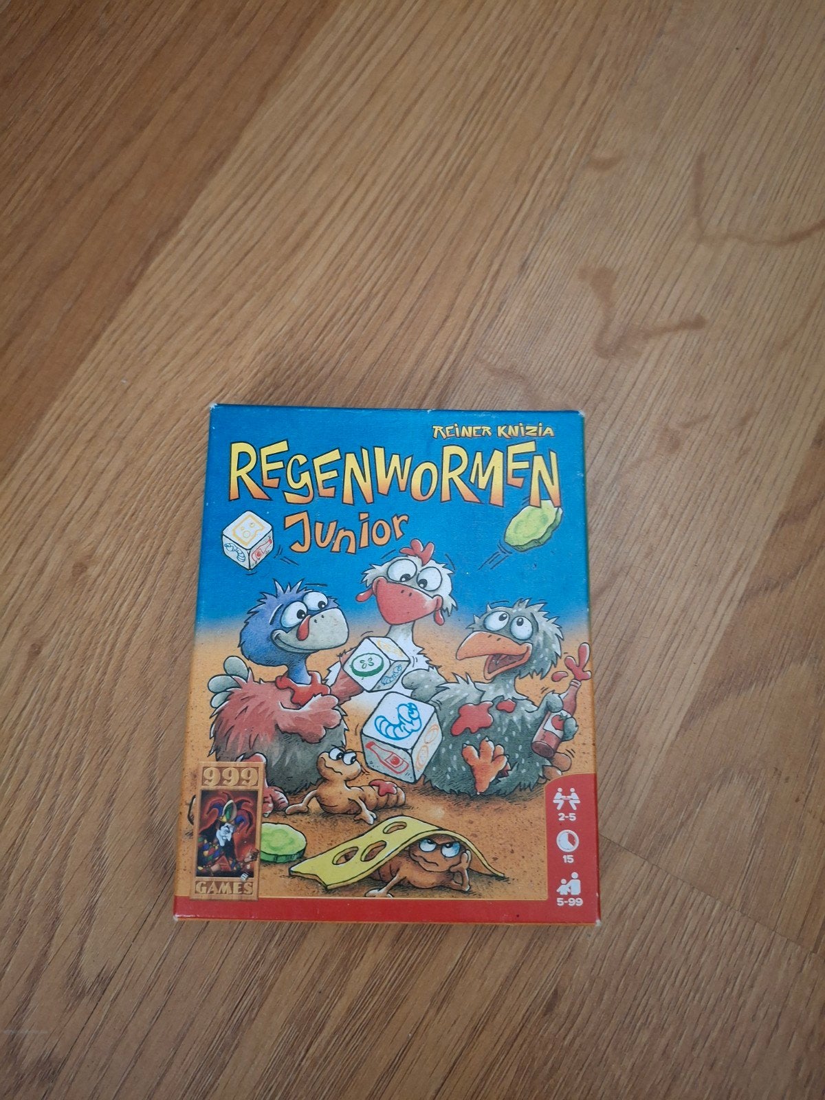 Regenwormen Junior - Leuk dobbelspel voor het hele gezin!, Drie of vier spelers, Ophalen, Zo goed als nieuw, 999 Games