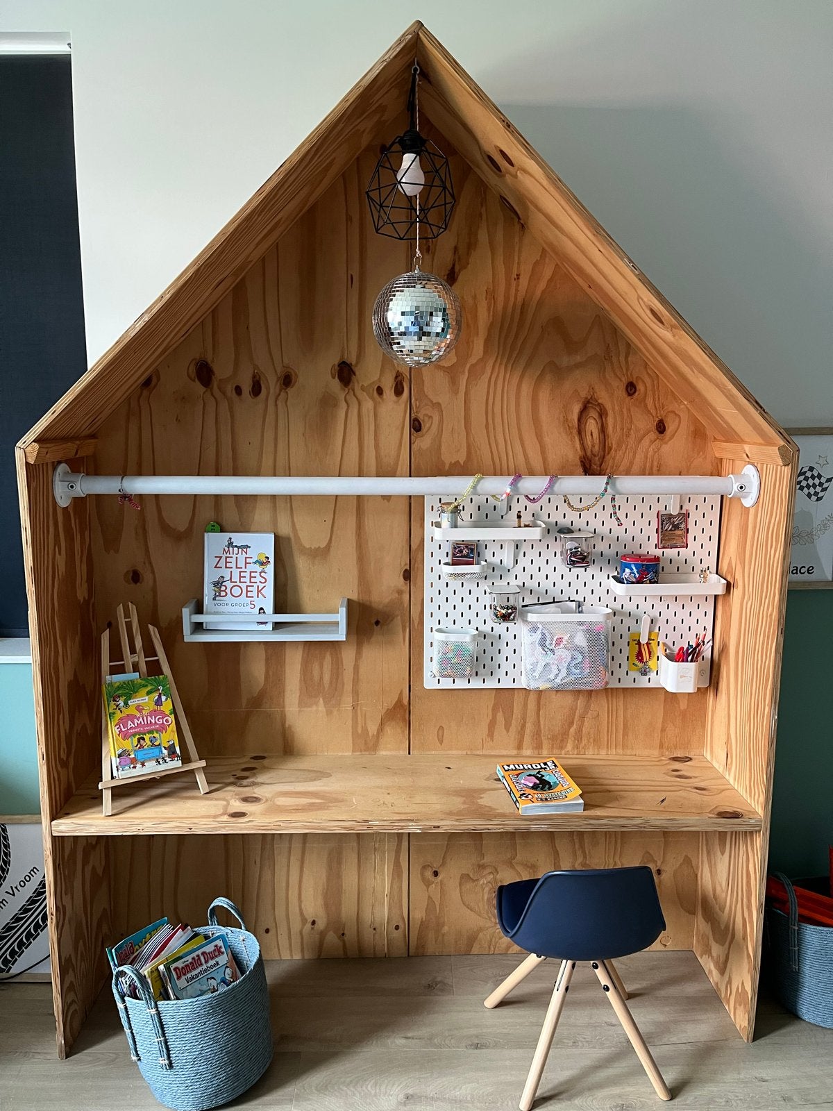 Houten Speelhuis/Bureau voor Kinderkamer, Ophalen of Verzenden, Gebruikt