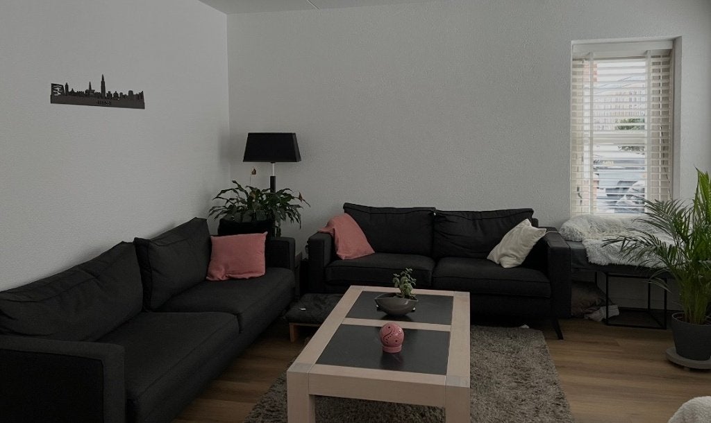Bankstel, Huis en Inrichting, Banken | Bankstellen, Ophalen, Gebruikt, 75 tot 100 cm, Rechte bank