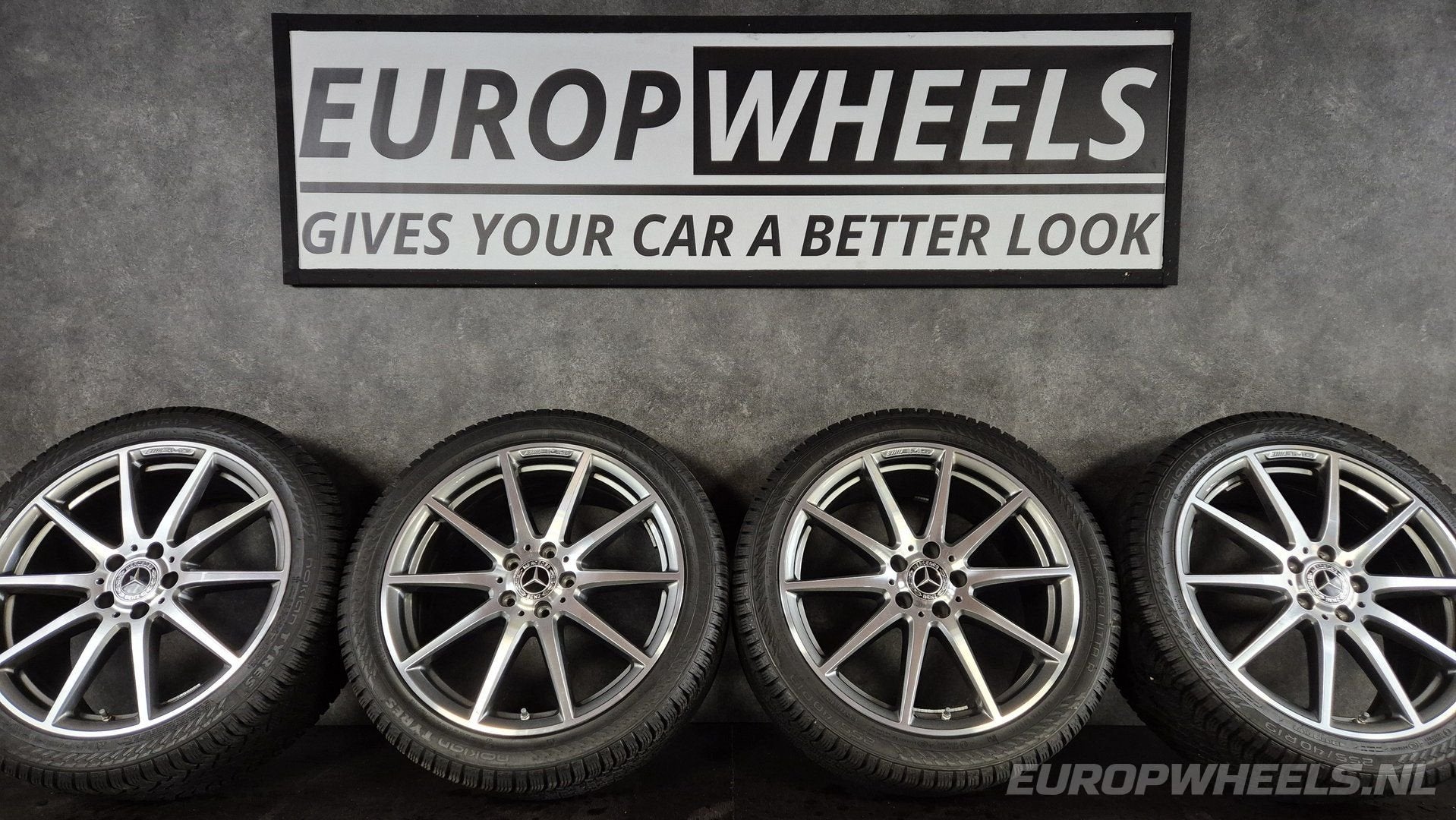 19 inch Mercedes velgen C63 AMG S E Performance winterbanden, 19 inch, Gebruikt, 255 mm, -