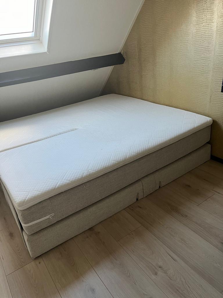 Boxspring tweepersoonsbed, Ophalen, Gebruikt, Tweepersoons, 180 cm