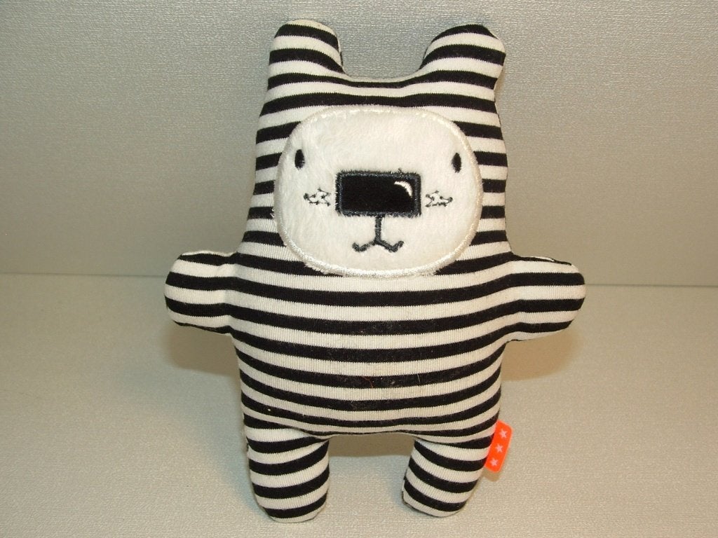 HEMA ZEBRA TRICOT ZWART/WIT GESTREEPT MET WIT VELOURS, Ophalen of Verzenden, Nieuw, Overige typen