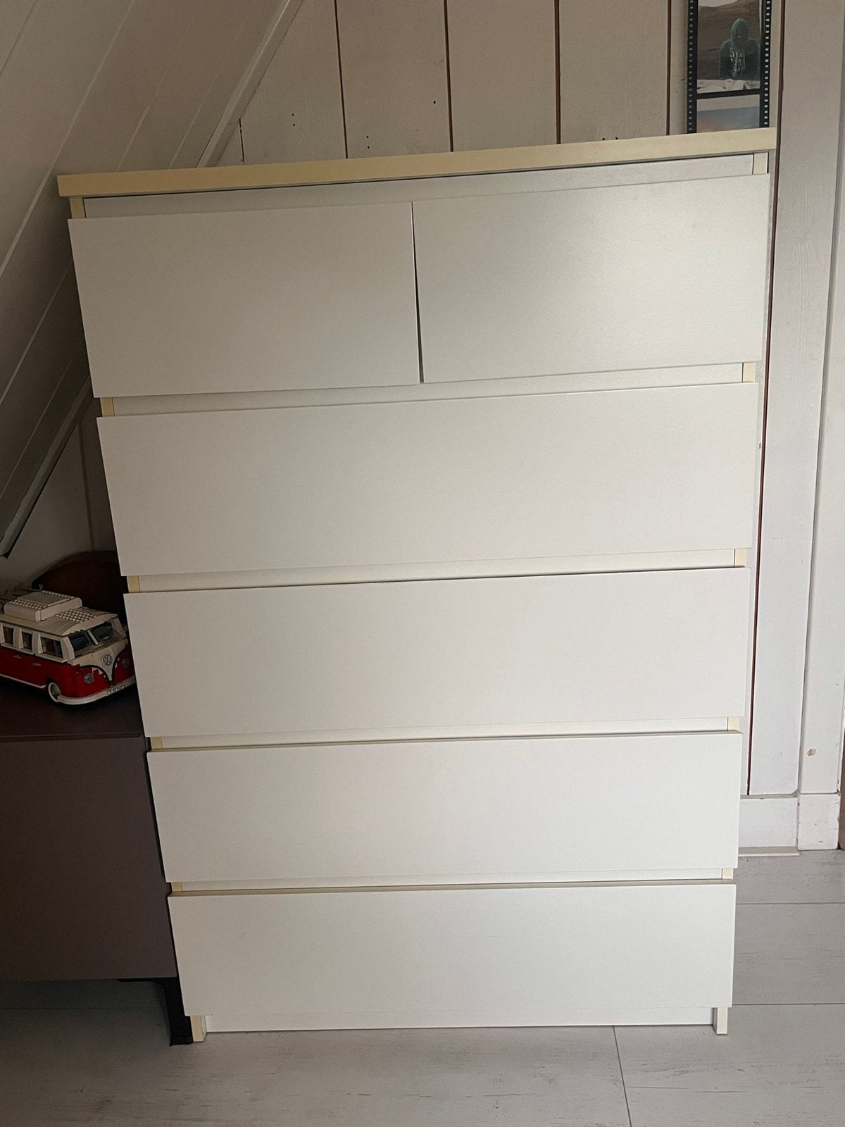 IKEA Malm ladekast wit - 6 lades, Ophalen, Gebruikt, 5 laden of meer, 100 tot 150 cm
