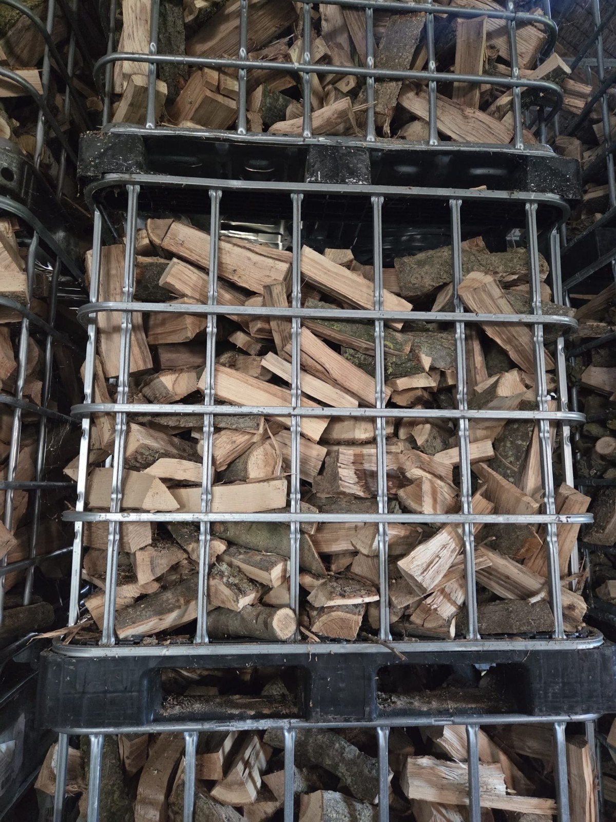 Gedroogd Essenhout - Losgestapeld per IBC krat, 6 m³ of meer, Ophalen of Verzenden, Essenhout