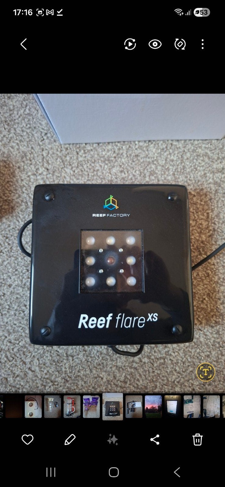 Reef flare xs lamp 40W + standaart, Ophalen of Verzenden, Verlichting of Verwarming