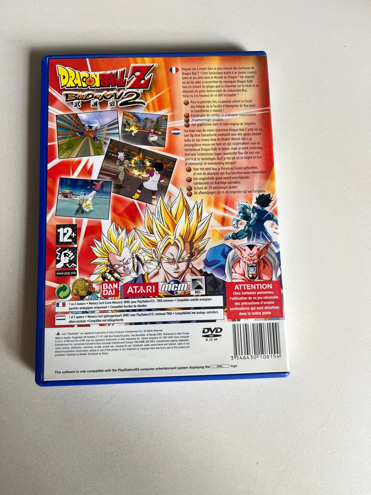 Dragon Ball Z Budokai 2 PS2 - Nieuwstaat, S, Vechten, 1 speler, P