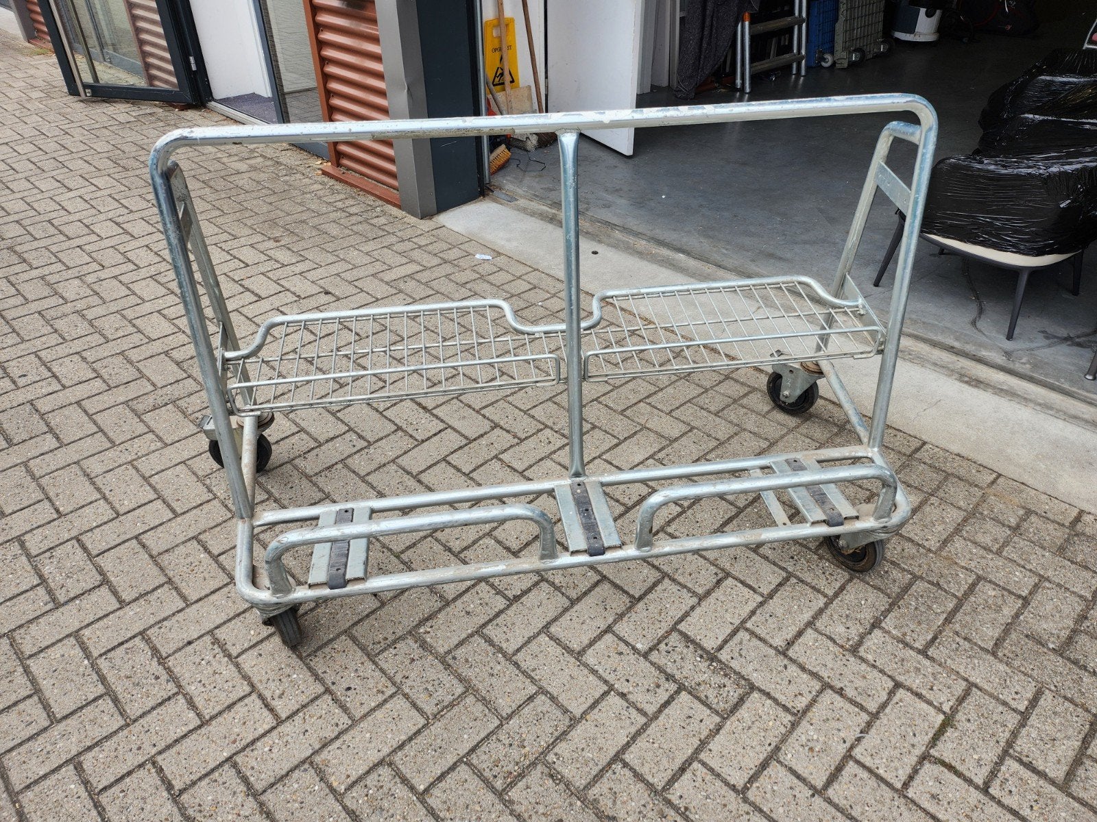 Wanzl platenkar / platenwagen 3x, Doe-het-zelf en Verbouw, 100 liter of meer, Ophalen of Verzenden, Overige typen