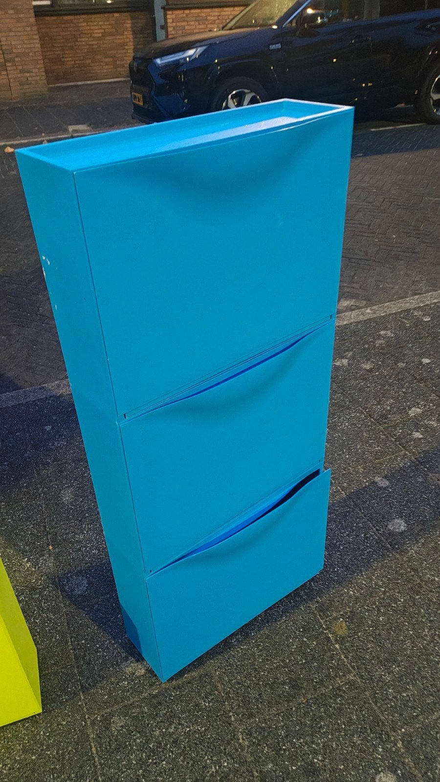 Ikea Trones Schoenenkast - Blauw (3 stuks), Ophalen, Zo goed als nieuw, Modern