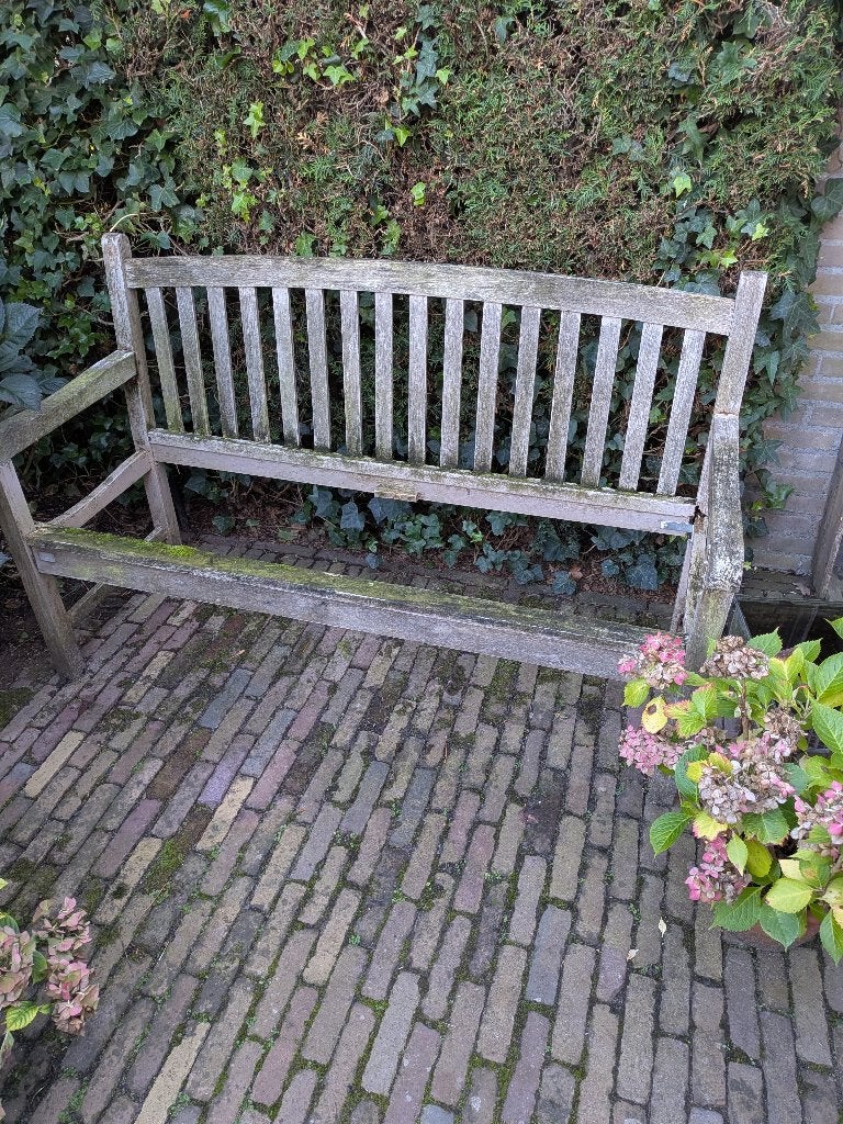 Tuinbank (opknapper), Ophalen, Gebruikt, Hout