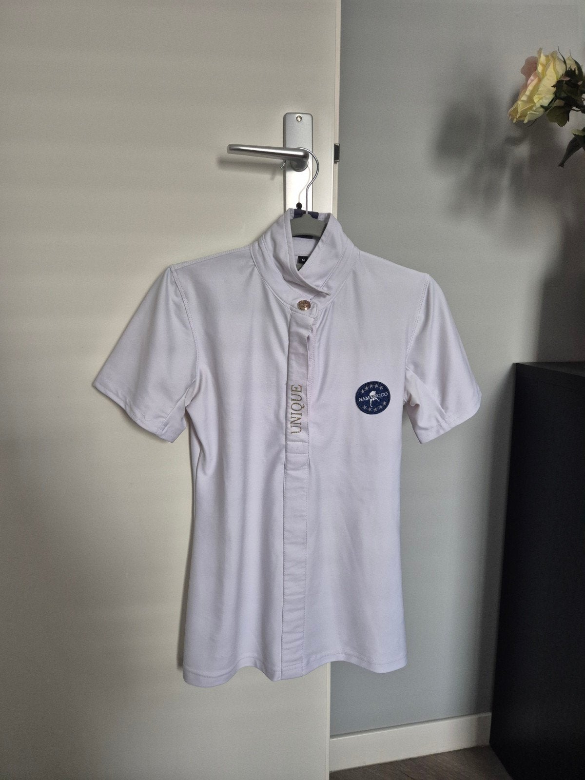 Sambucco Unique Rider wedstrijdshirt maat M, Dieren en Toebehoren, Paardrijkleding, Gebruikt, Ophalen of Verzenden, Bovenkleding