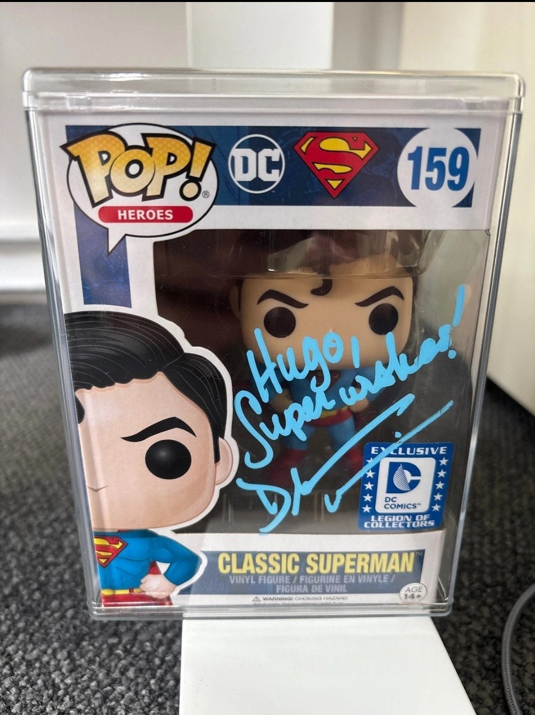 Funko Pop! Classic Superman 159 gesigneerd, Ophalen of Verzenden, Zo goed als nieuw